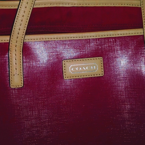 Coach signature red tote bag - Picture 4 of 4